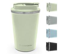 Daikoku Vaso Termico Hermetico 350ml Acero Inoxidable | Tapón Rosca Antigoteo y Antifugas | Doble Pared Aislante Sin BPA | Bebidas Frías 12h y Calientes 5h | Color Verde