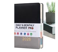 Daily Planner 2026, Academic A5 Agenda 365-Day Daily | Weekly Monthly Planner Book Calendar, for School Home College Classroom Office Work Student Teacher Family Men Women
