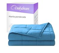 Dailydream Manta terapéutica ponderada algodón, 6 kg para Adultos, 135 x 200 cm, Azul