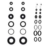 dailymall 40pcs Aerógrafo Anillo Interno Junta Tórica Sellos de Goma Accesorio para Aerógrafo Aro Interno Sellador Adecuado Aerógrafo