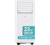 Daitsu Aire Acondicionado Portátil Alisios APD 09FX | 3 en 1: Frío, Deshumidificador y Ventilador | Fácil Instalación | Silencioso y Compacto | Mando a Distancia | Para Hogar u Oficina hasta 22m²