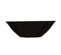 Dajar Ensaladera Carine Black de 27 cm y cristal, color negro, 27 cm