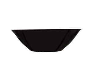 Dajar Ensaladera Carine Black de 27 cm y cristal, color negro, 27 cm