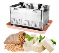 DAJAVE Prensa de tofu 304 de acero inoxidable, prensa grande para tofu, queso y tofu (22 x 14 x 12 cm), prensa de tofu de acero inoxidable, segura y fácil de usar