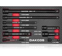 DAKCOS Juego de 9 barras de extensión de 1/2 1/4 3/8"