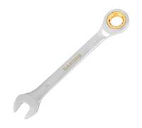 DAKCOS Llave combinada de trinquete Llave fija con carraca de 18mm, Cr-V | Con acabado cromado mate