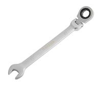 DAKCOS Llave combinada flexible Llave fija con carraca 12mm, Cr-V | Llave de trinquete articulada
