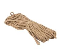 DAKFOOK Cuerda de cáñamo de Yute de 50 m, Cuerda de Yute Natural de 10 mm de Grosor, Cuerda de Manualidades para Bricolaje, jardinería, agrupación, Camping, decoración