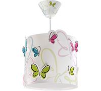 Dalber 62142 Lámpara Infantil de Techo, Mariposas Butterfly, lámparas infantiles, E27, Multicolor, 1