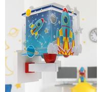 Dalber Lámpara aplique de pared infantil Rocket Cohete, 63359, E27, 15W, Azul