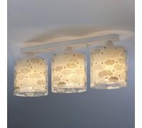 Dalber Cloud lámpara de techo para habitación infantil 3 luces gris