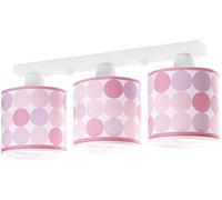 Dalber Colors - Lámpara colgante, 3 luces, círculos color rosa