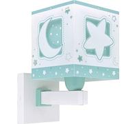 Dalber Lámpara aplique de pared infantil Moonlight Luna y Estrellas VERDE, 63239H, E27