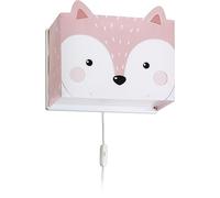 Dalber Lámpara Aplique infantil de pared Little Fox Zorro Rosa Animales