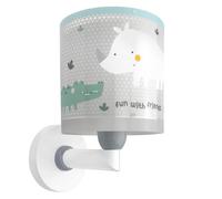 Dalber Lámpara Aplique Pared Infantil Rinoceronte y Cocodrilo | Lámpara aplique de pared con instalación directa a la corriente o mediante cable con interruptor incluido.
