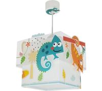 Dalber Lámpara De Techo Colgante Infantil Happy Jungle Camaleón animales jungla, 63312M, E27, lámparas infantiles, habitación niños.