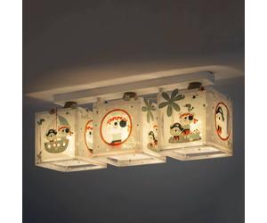 Dalber Lámpara de techo Pirat de 3 luces para la habitación de los niños