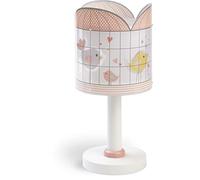 Dalber Lámpara Infantil de Mesilla Little Pajaros Rosa Birds, 40 W