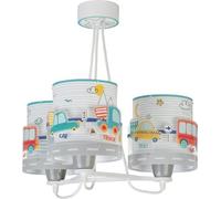 Dalber Lámpara infantil de Techo 3 Luces Baby Travel Coches y Aviones