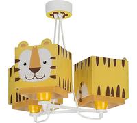 Dalber Lámpara infantil de Techo 3 Luces Little Tiger Tigre Animales