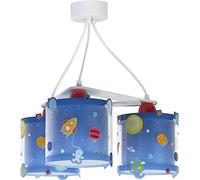 Dalber Lámpara Infantil de techo 3 Luces Planets Planetas Sistema Solar (41344) Azul