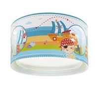 Dalber Lámpara Plafón De Techo Infantil Isla Pirata, Plafones Infantiles, E27-2 x 15W, 60656M