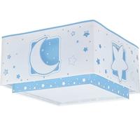 Dalber Lámpara plafón de techo infantil Moonlight Luna y Estrellas Azul, plafones infantiles, 63236T, E27