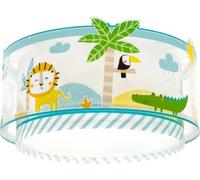 Dalber Lámpara plafón de techo infantil My Little Jungle Animales Jugla, plafones infantiles, 76116, E27