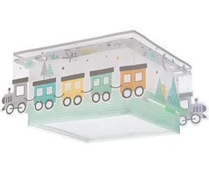Dalber Lámpara plafón de techo infantil The Night Train Tren, plafones infantiles, 63536, E27