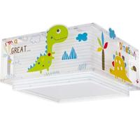 Dalber Lámpara Plafón Techo Infantil Dinos Dinosaurios 73456M E27 | E27 - 2 x 15W; habitación niños; plafones infantiles.
