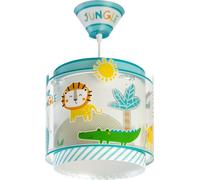 Dalber Lámpara Techo Colgante Infantil Animales Jungla 76112M E27 | Incluye difusor de luz inferior extraible; Habitación Niños; My Little Jungle; multicolor; animales