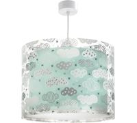 Dalber Lámpara Techo Colgante Infantil Clouds Nubes Verde Mint 41412MH E27 | Incluye difusor de luz inferior extraible; Habitación niños; lámparas infantiles