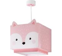Dalber Lámpara Techo Colgante Infantil Little Fox Rosa 64582M E27 | Incluye difusor de luz inferior extraible; Habitación niña; lámparas infantiles; Animales
