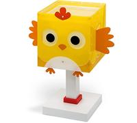Dalber Little Chicken Lámpara de Mesa o mesilla Infantil Gallina Pollito Animales Granja, 64641, E14, 8 W, Naranja