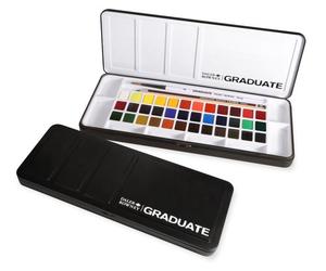 DALER ROWNEY Acuarelas Graduate Estuche de 36 Medios Godets (Set de 3)
