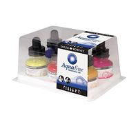 Daler-Rowney Aquafine Set Tinta Acuarela 6x29.5ml + 1 Rotulador FW