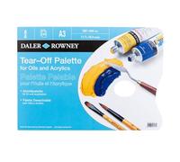 Daler Rowney: Block de Paletas de papel para oleos y acrílicos (Tear off) A3, 40 Hojas.