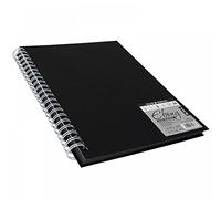 Daler - Rowney - Cuaderno de pintura (40 hojas, tamaño A3, tapa dura de espiral, 180 g/m²), color negro