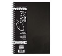 Daler Rowney Ebony Cuaderno Dibujo Espiral Negro Retrato A4 160G/M² 40 hojas