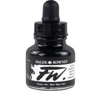 Daler Rowney FW Artists : Tinta Acríllica Líquida : Black : Frasco de 29,5ml
