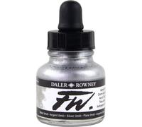 Daler Rowney FW Artists : Tinta Acríllica Líquida : Silver (Imit) : Frasco de 29,5ml