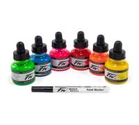 Daler Rowney Fw : Neon Set : Tintas Frasco 6 x 29.5ml