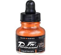 Daler Rowney FW Pearlescent : Tinta Acríllica Nacarada : Birdwing Copper : Frasco de 29,5ml