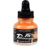 Daler Rowney FW Pearlescent : Tinta Acríllica Nacarada : Sun Orange : Frasco de 29,5ml