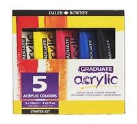 Daler rowney set starter graduate acrylic 5 tubos de 120ml c/surtidos
