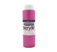 Daler Rowney Graduate - Bote de pintura acrílica (500 ml), color rosa metálico