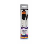 Daler rowney graduate estuche pinceles mango corto 5 acuarela sintéti
