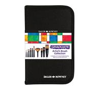 Daler-Rowney Pincel multitécnica Graduate, pelo sintético, mango corto, set 10 pinceles surtidos