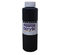Daler Rowney Graduate - Pintura acrílica (1 L), color negro