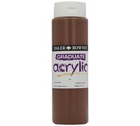 Daler Rowney Graduate - Pintura acrílica (bote de 500 ml), color sombra tostada